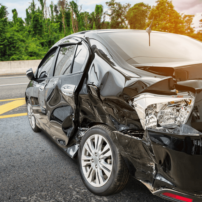Illustration of a car accident